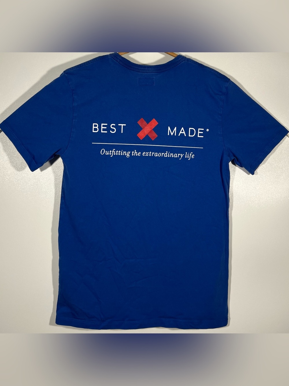 Best Made Co SEAMLESS / STEADFAST T-Shirts Men’s Blue Size Small Short Sleeve